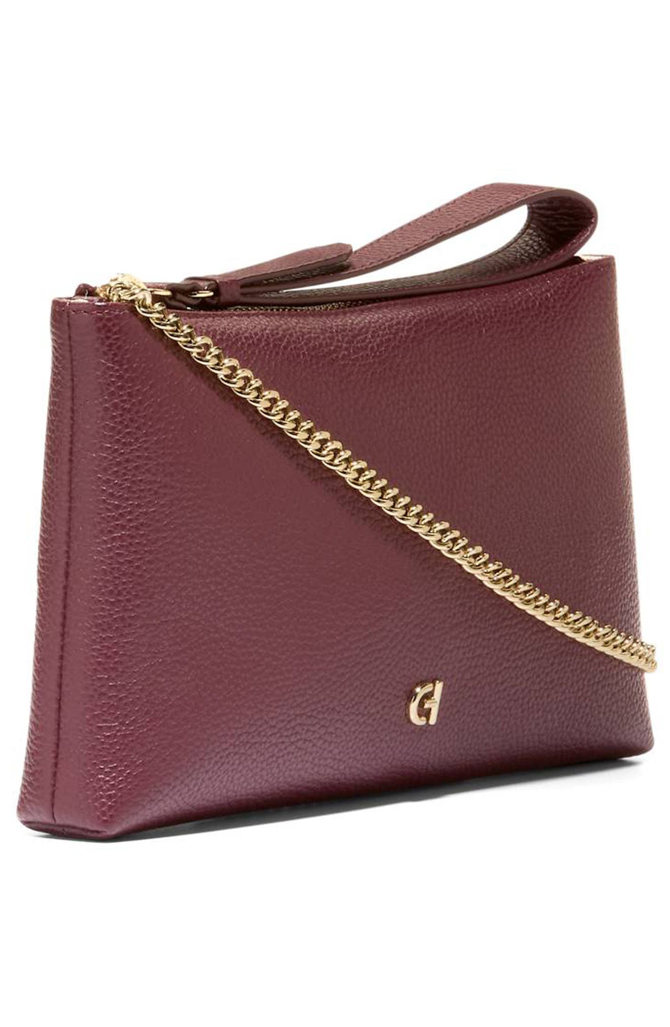 Cole Haan Essential Convertible Leather Zip Pouch, Alternate, color, 