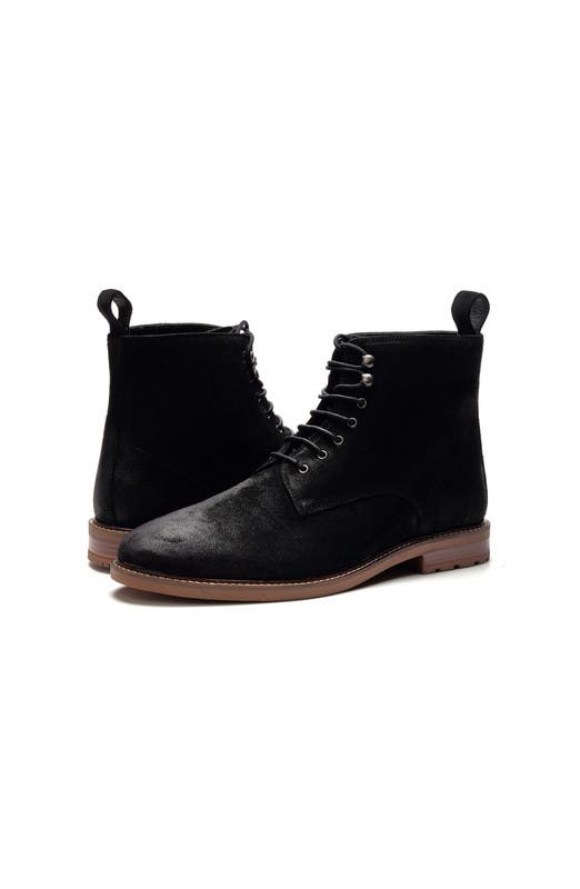 A. Veer Summit Lace-up Boot, Alternate, color, Black Leather