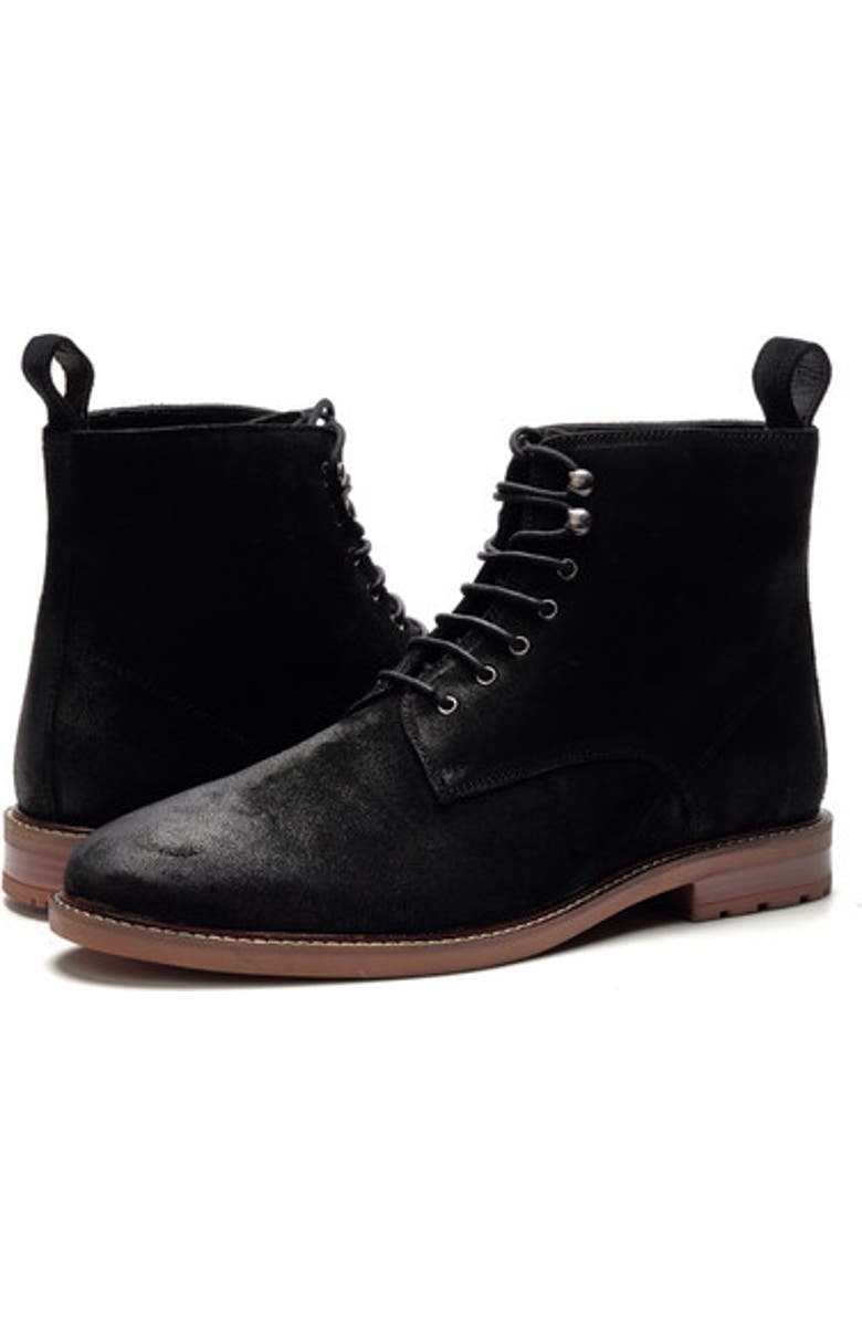 A. Veer Summit Lace-up Boot, Alternate, color, Black Leather