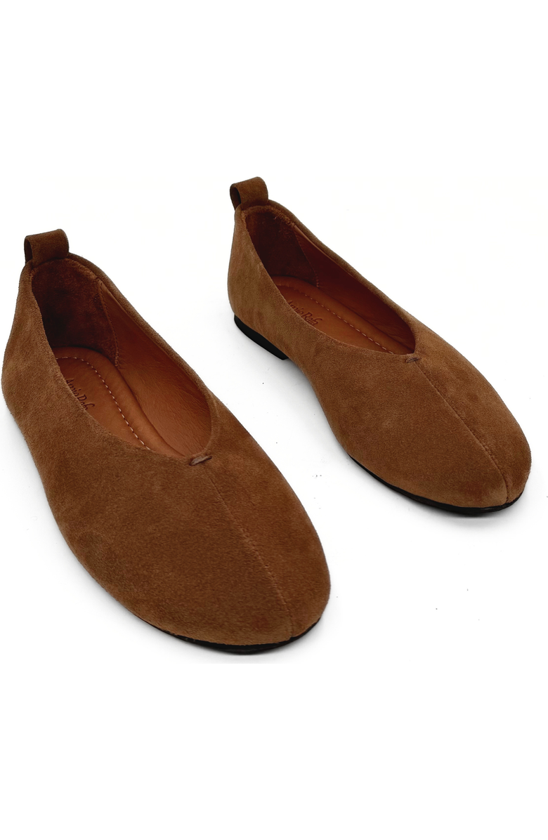 Amie Rafa Erika Suede Ballet Flats, Alternate, color, Tan