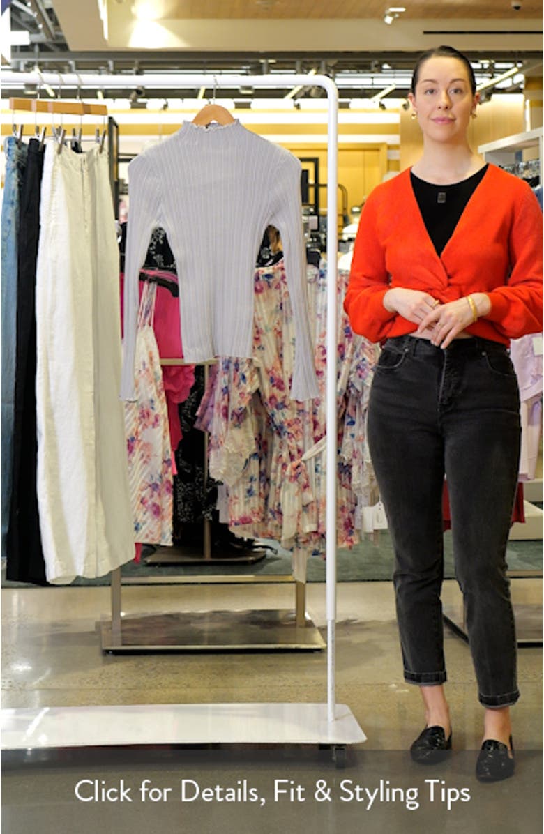 Ridley Mock Neck Rib Top, sales video thumbnail