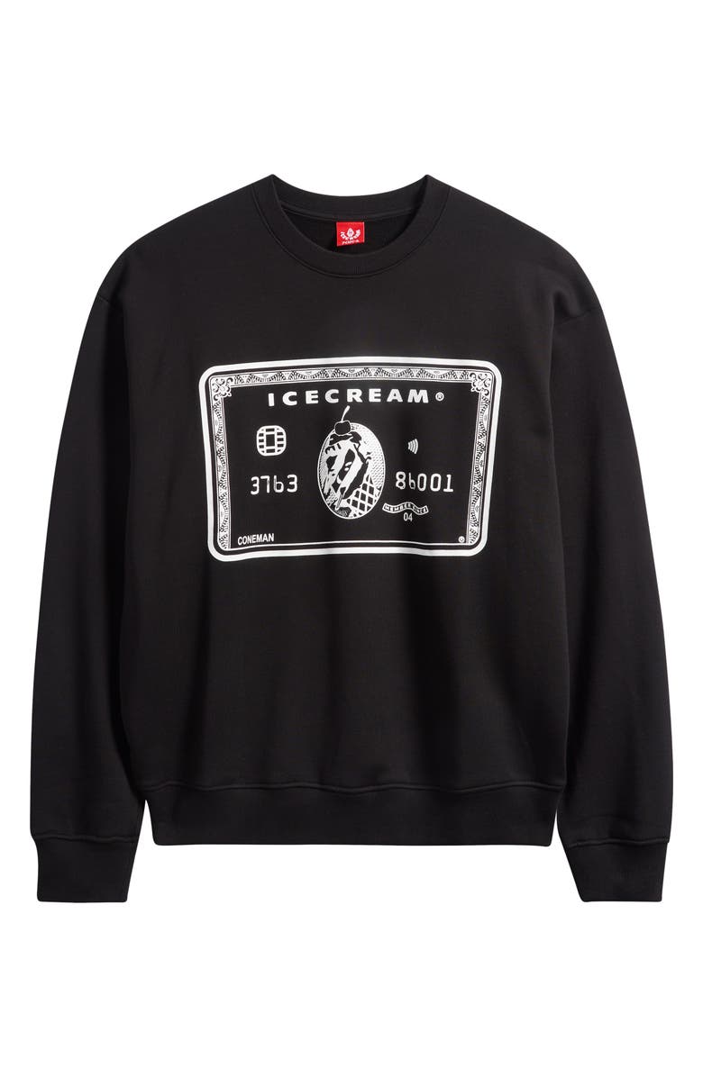 ICECREAM Card Cotton Graphic Sweatshirt, Alternate, color, Black
