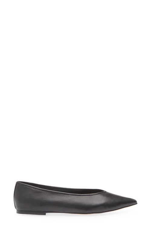 Nordstrom Scarlet Pointed Toe Flat In Black