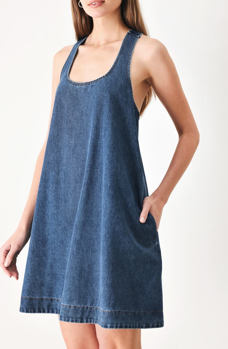 FREEMARKET Denim Minidress, Alternate, color, Indigo