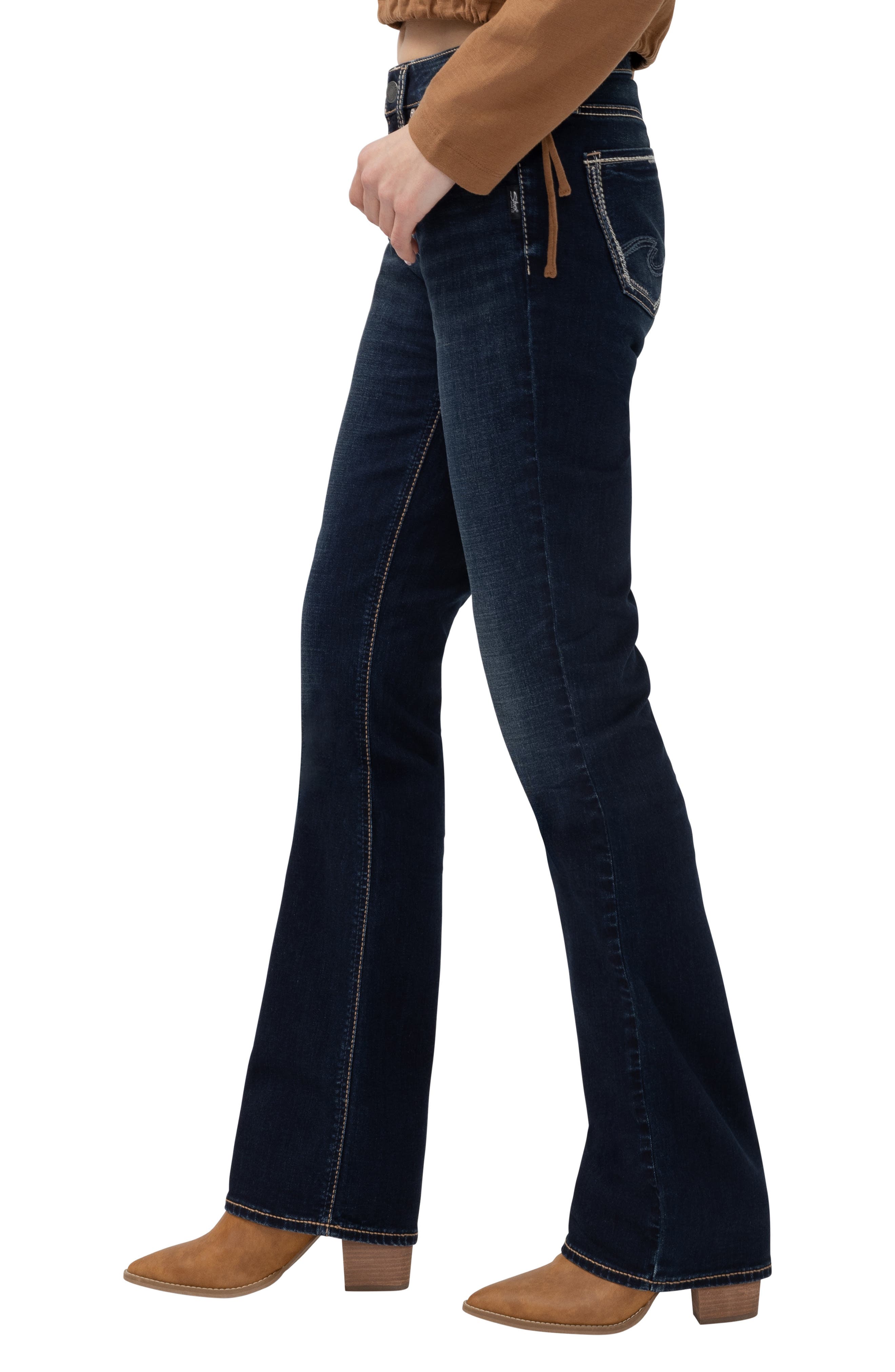 Silver Jeans Co. Suki Curvy Mid Rise Slim Bootcut Jeans (Women) | Nordstrom