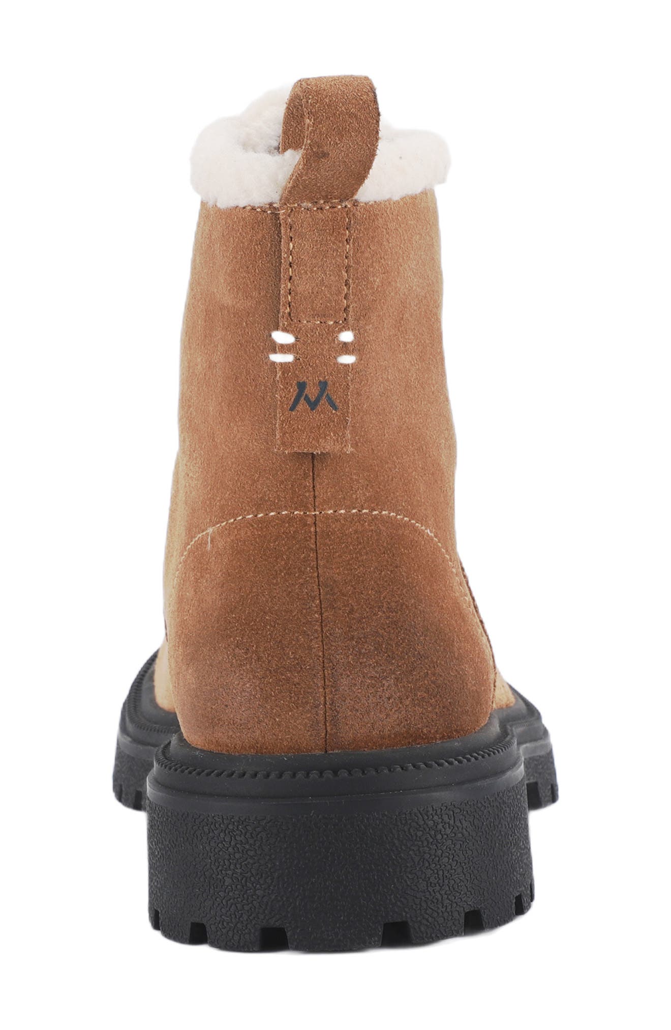 Mykos Suede Fleece Lined Combat Boot, Alternate, color, Brown