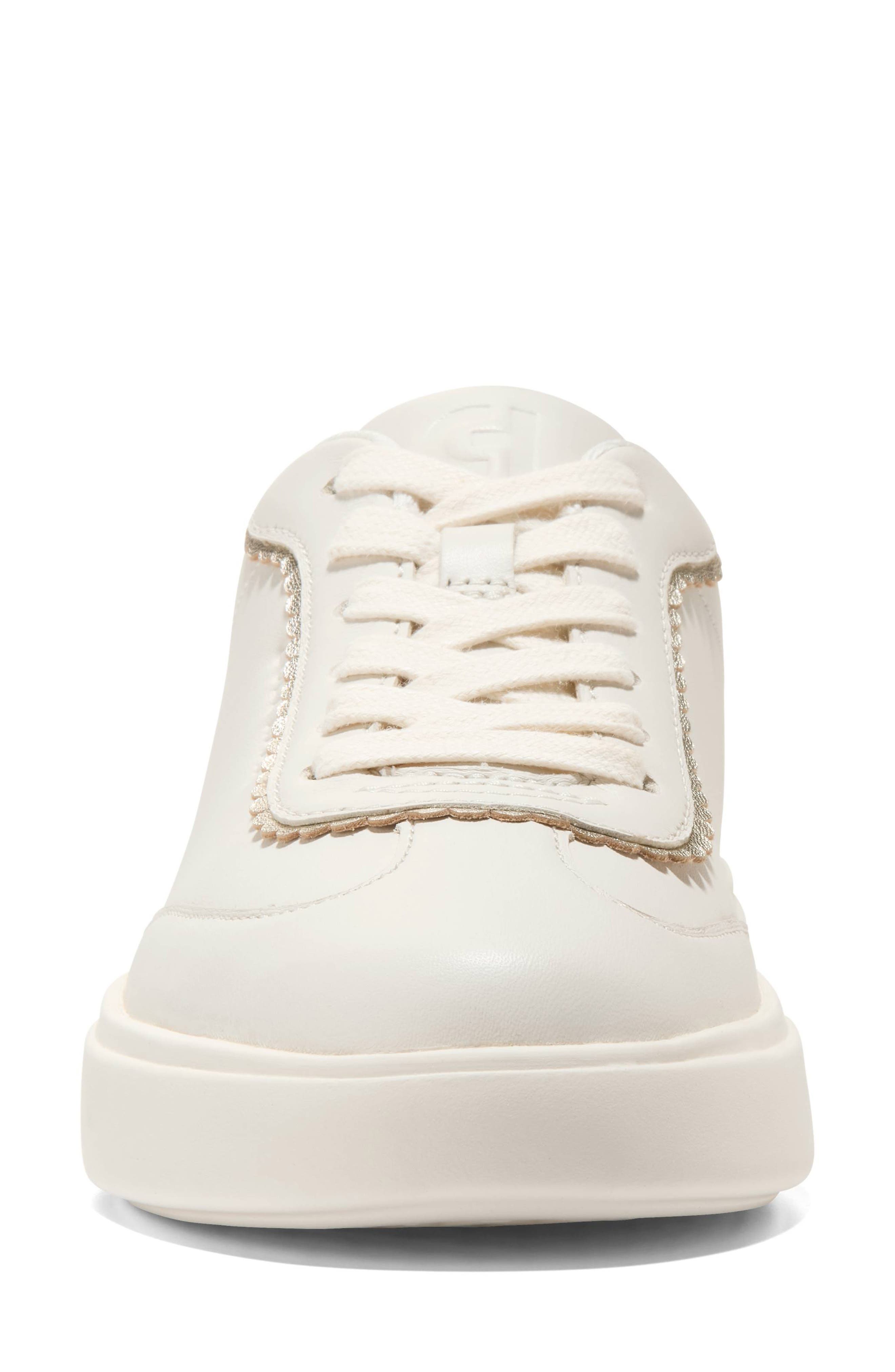 Cole Haan Grand Crosscourt Arlowe Sneaker, Alternate, color, Ivory Ltr/ Rainforest Ltr
