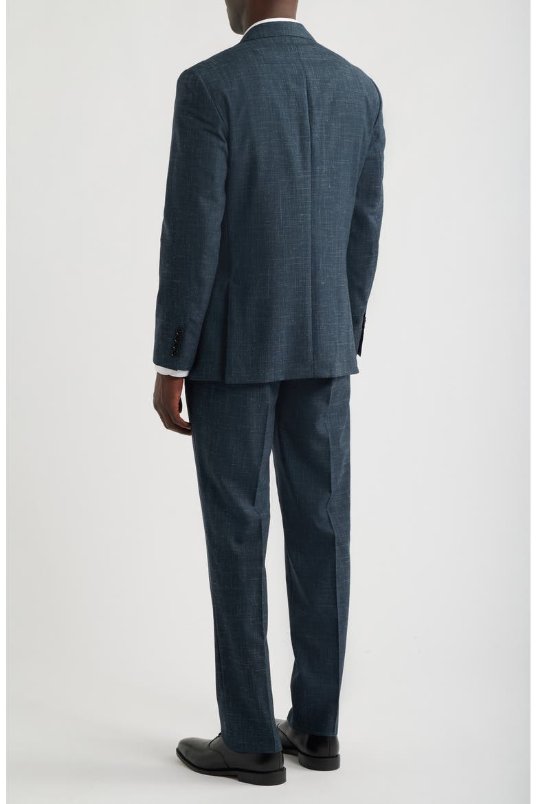Anders Classic Fit Blue Crosshatch Wool & Linen Suit, Alternate, color, BLUE NERO CROSSHATCH