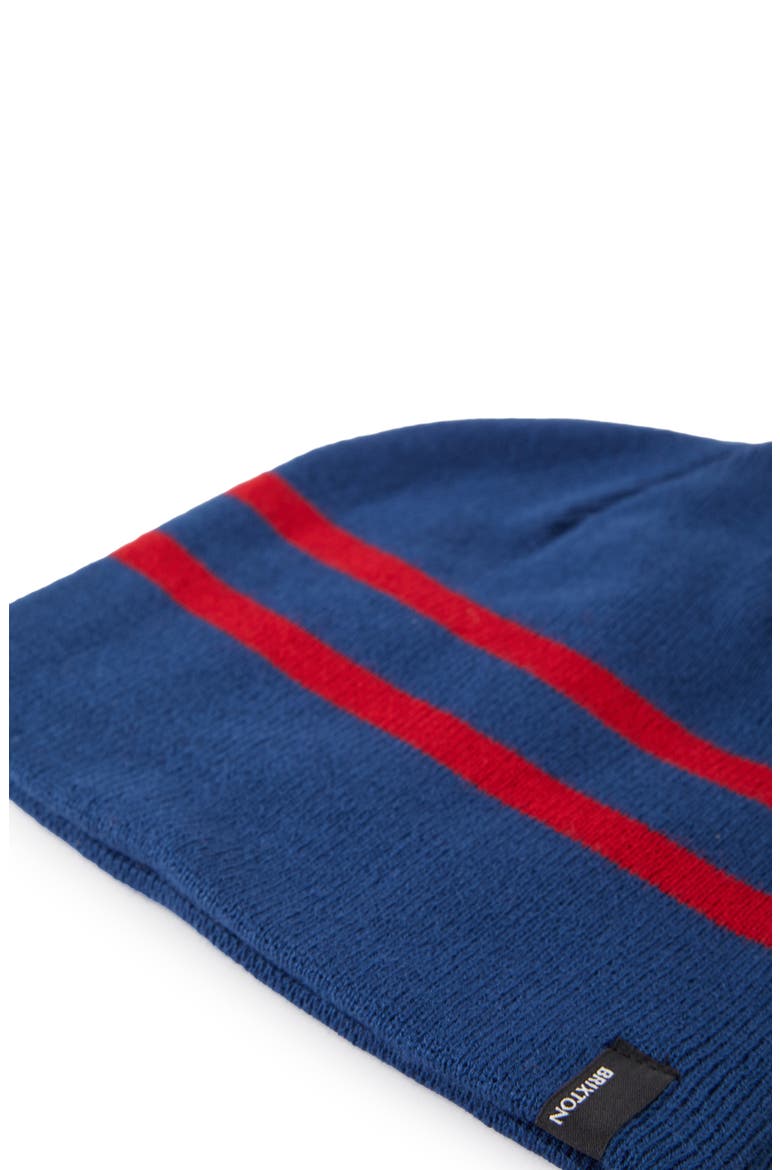 Stripe Skully Beanie, Alternate, color, NAVY RED STRIPE