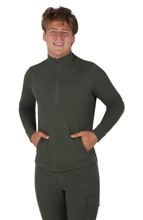 90 Degree By Reflex Tek Scuba Pullover In Olive