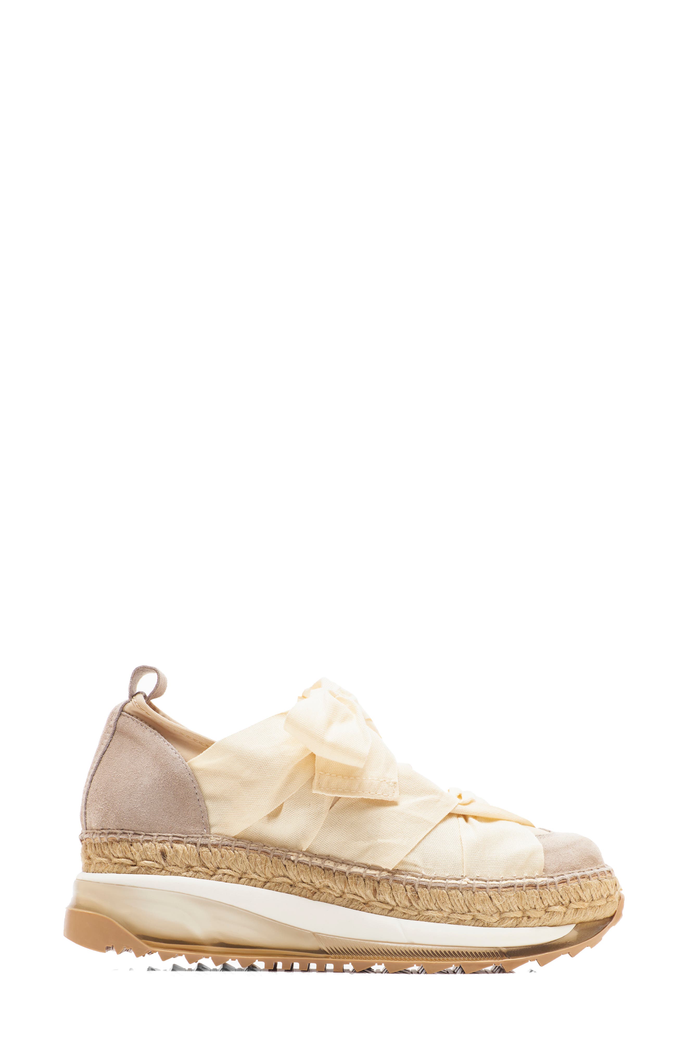 Free People Chapmin Espadrille Sneaker, Alternate, color, Ivory