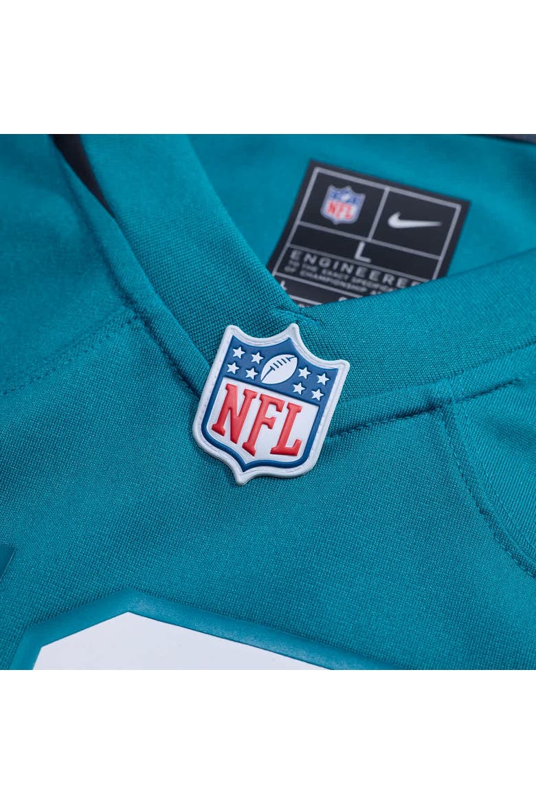 Men's Nike Travis Hunter Teal Jacksonville Jaguars 2025 NFL Draft First Round Pick Game Jersey, Alternate, color, Teal