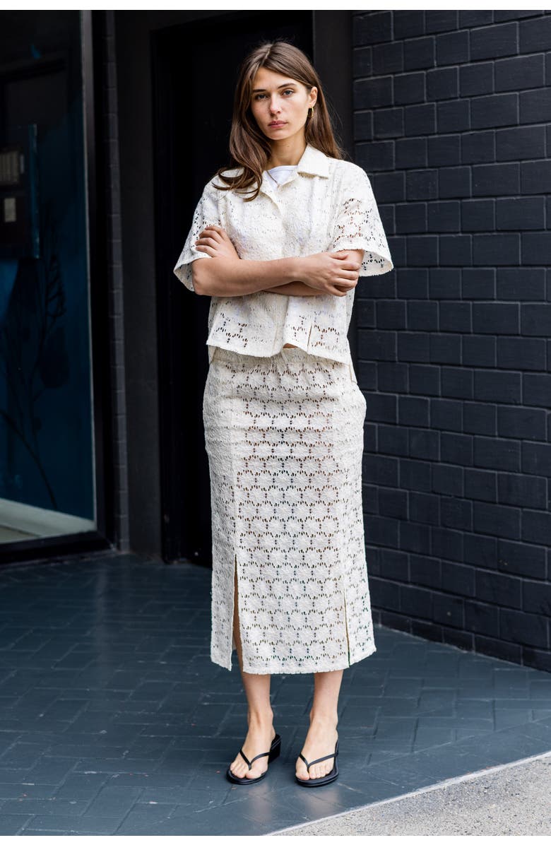 Toit Volant Adelaine Skirt, Alternate, color, Ivory