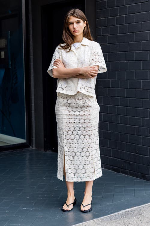 Toit Volant Adelaine Skirt In White