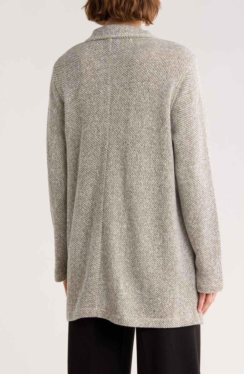 Eileen Fisher Stand Collar Organic Cotton Jacket, Alternate, color, Ash