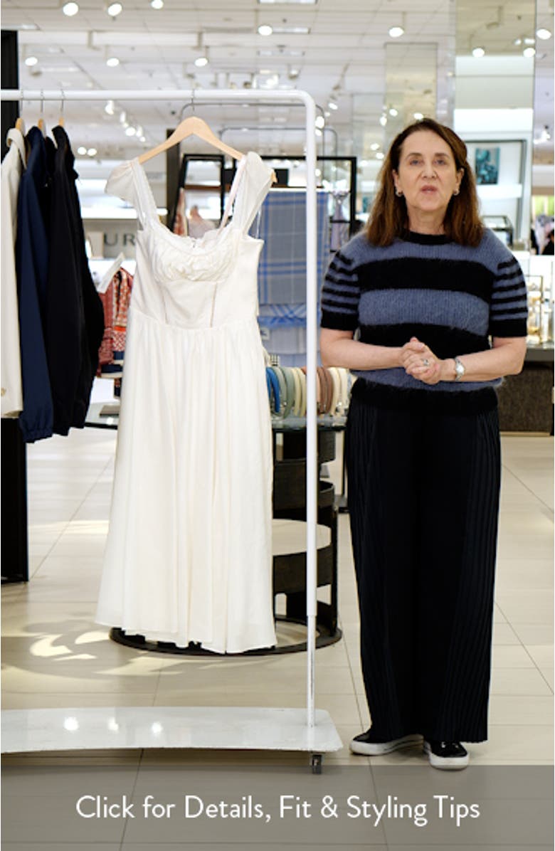 Thea Lace Trim Flare Maxi Dress, sales video thumbnail
