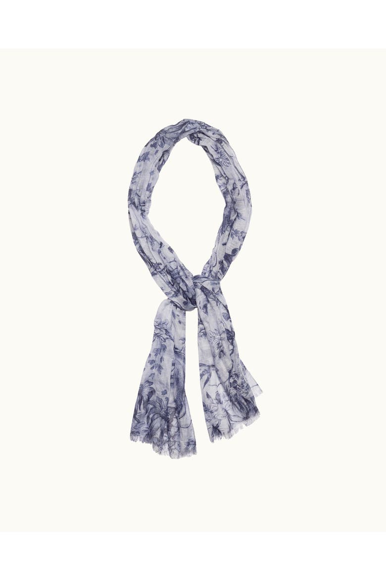 Zephra Linen Silk Scarf, Main, color, AERO BLUE