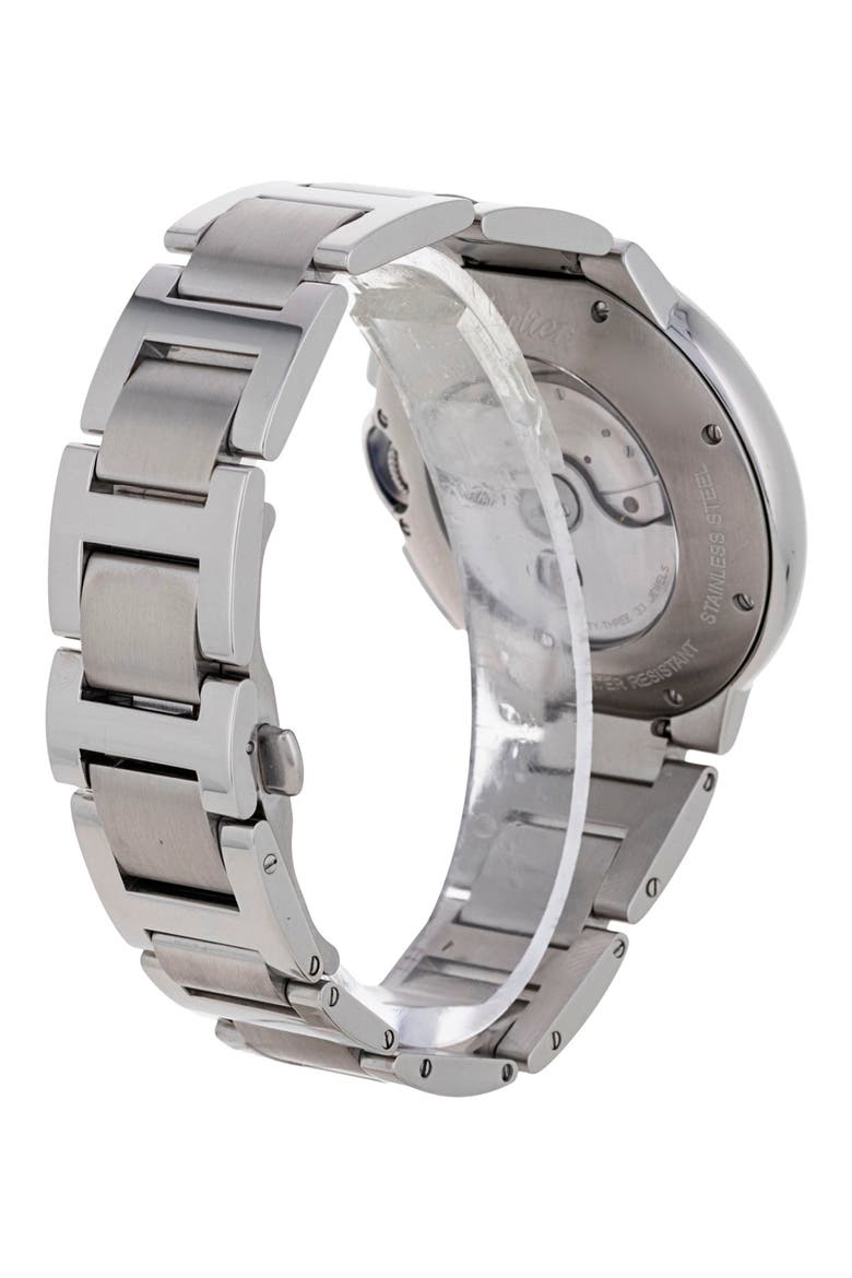 Cartier Preowned Ballon Bleu Bracelet Watch, 47mm, Alternate, color, SILVER