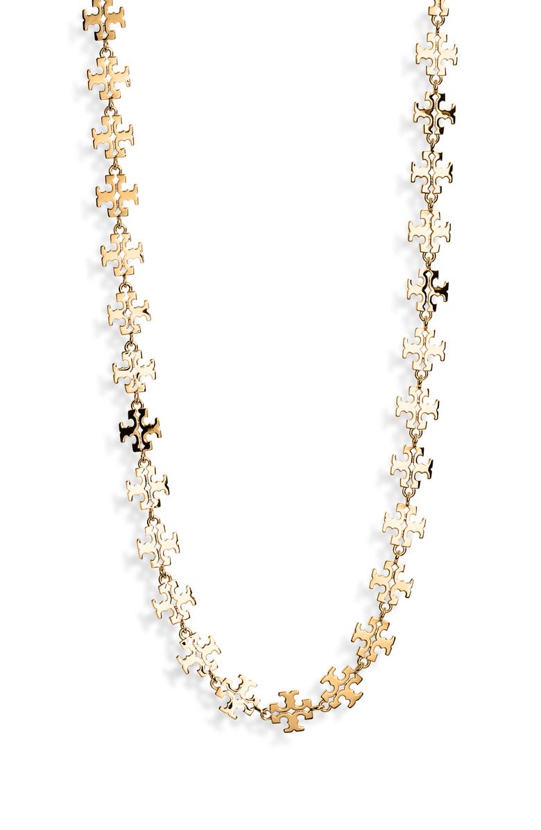 Tory Burch Icon Necklace, Main, color, Tory Gold