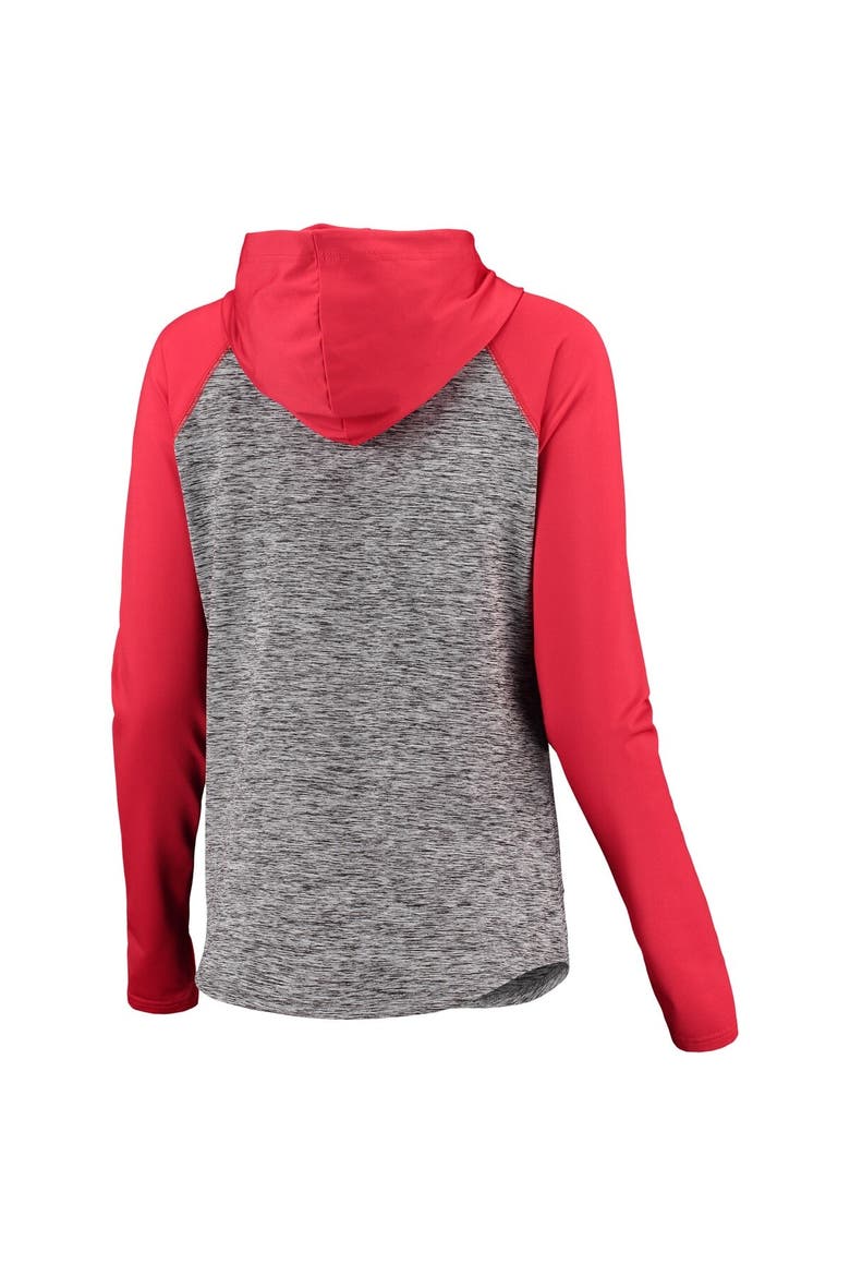 Women's G-III 4Her by Carl Banks Heathered Gray/Red Tampa Bay Buccaneers Championship Ring Pullover Hoodie, Alternate, color, Heather Gray