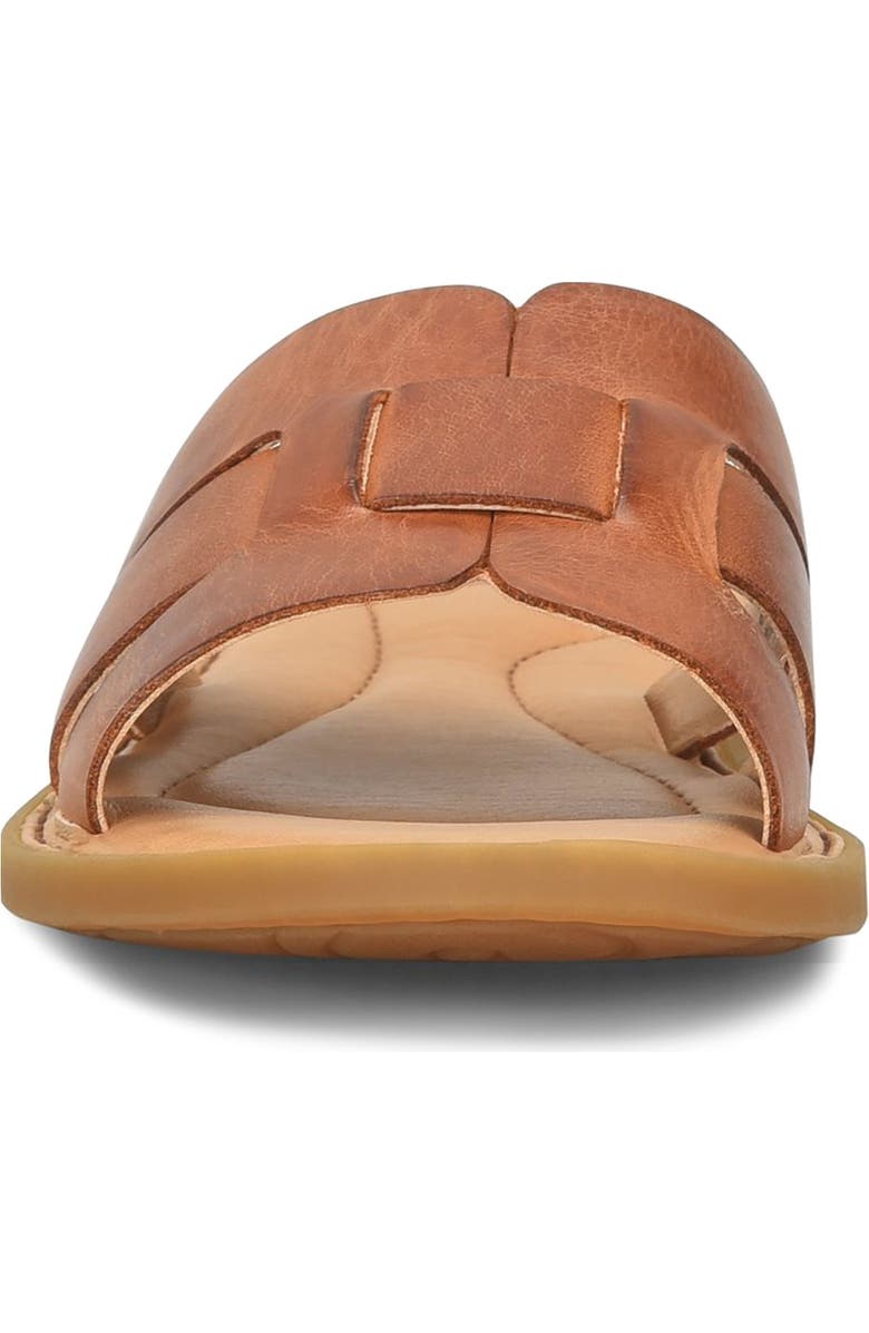 Børn Mindi Slide Sandal, Alternate, color, Brown Leather