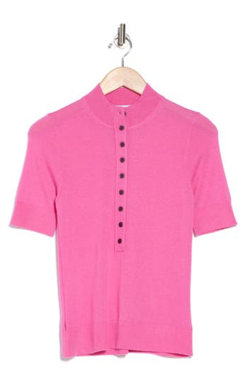 Derek Lam 10 Crosby Violette Mock-neck Cashmere Sweater In Macron