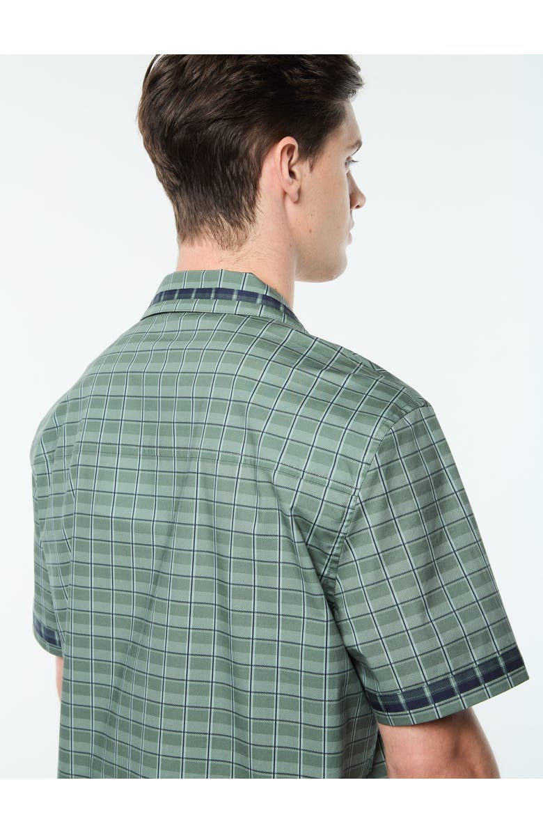 Sergio Tacchini Quadretto Cabana Shirt, Alternate, color, Duck Green