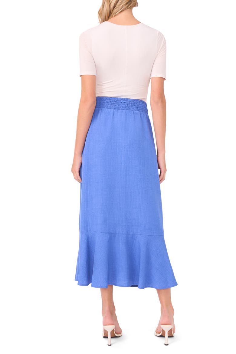 Smocked Waist Maxi Skirt, Alternate, color, SAPPHIRE BLUE