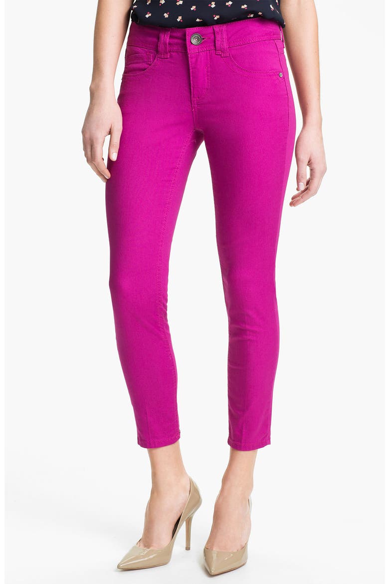 Colored Denim Skinny Jeans (Nordstrom Exclusive), Main, color, MAGENTA