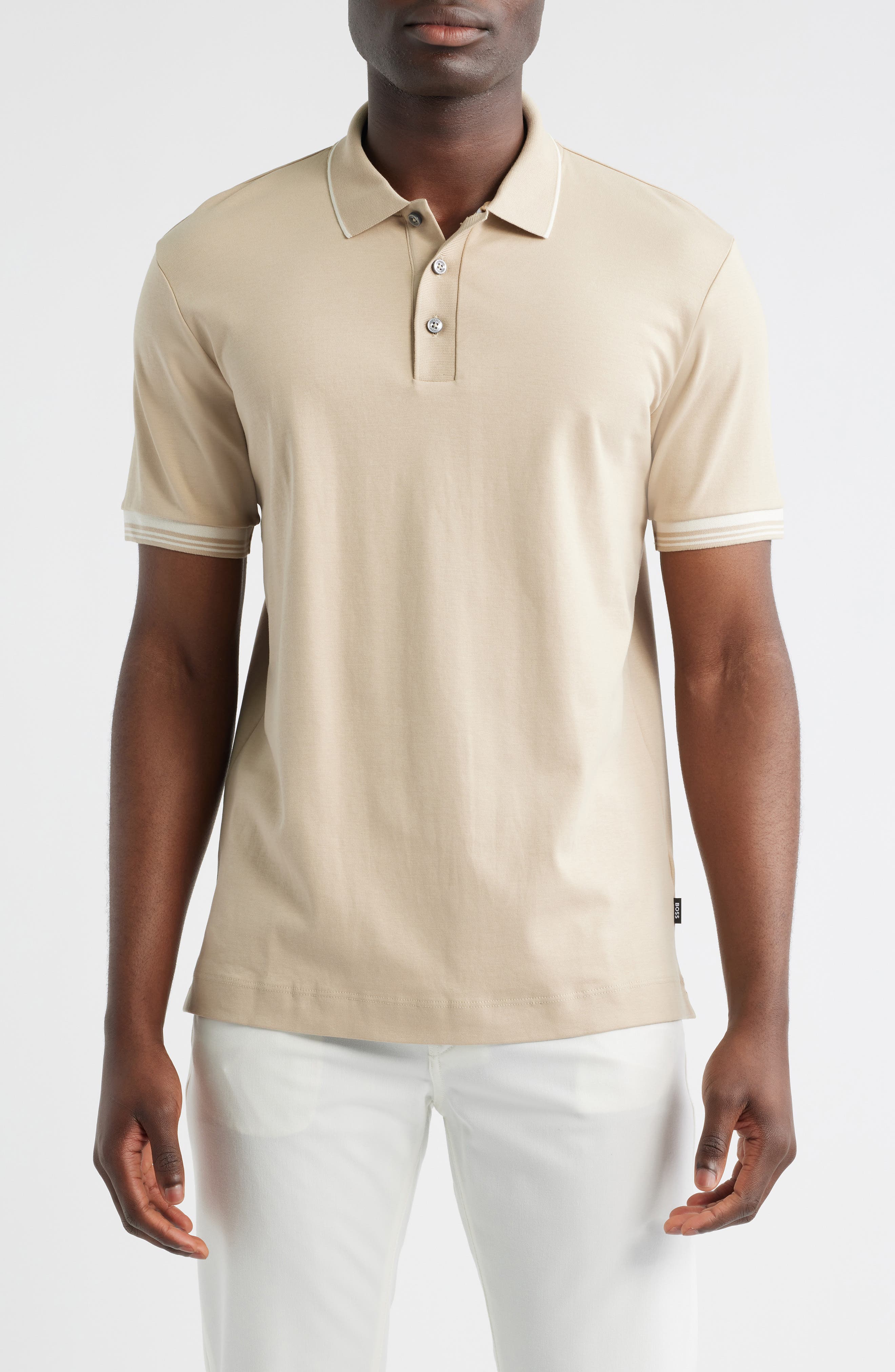 BOSS Parlay Tipped Cotton Polo