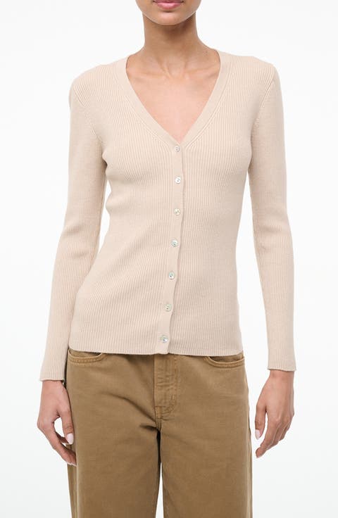 Cargo Wool & Cotton Rib Cardigan