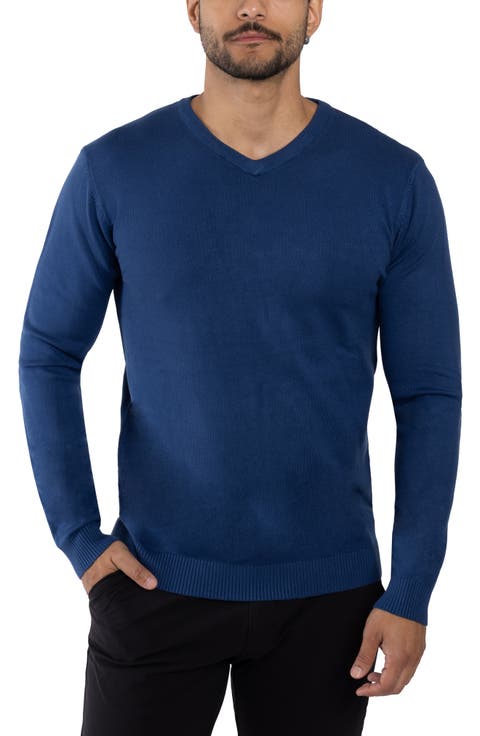V-Neck Rib Knit Sweater