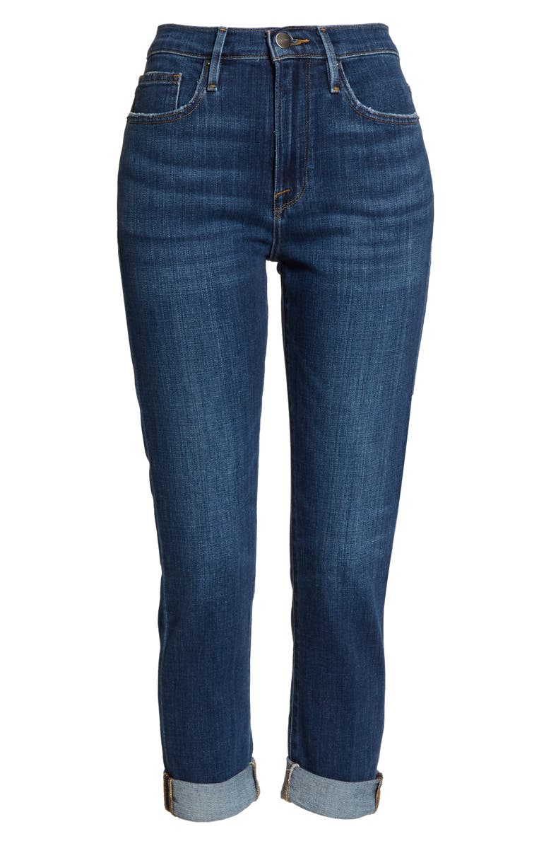 FRAME Le Beau Ankle Straight Leg Boyfriend Jeans, Alternate, color, 