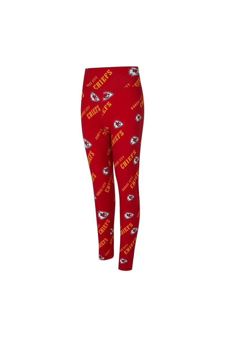 Women's Concepts Sport Red Kansas City Chiefs Mosaic Allover Print Leggings, Alternate, color, Red