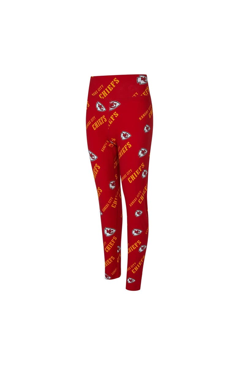 CONCEPTS SPORT Women's Concepts Sport Red Kansas City Chiefs Mosaic Allover Print Leggings, Alternate, color, Red