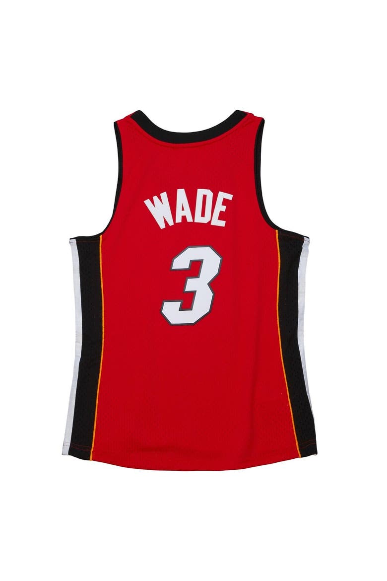 Women's Dwyane Wade Red Miami Heat 2005/06 Hardwood Classics Swingman Jersey, Alternate, color, Red