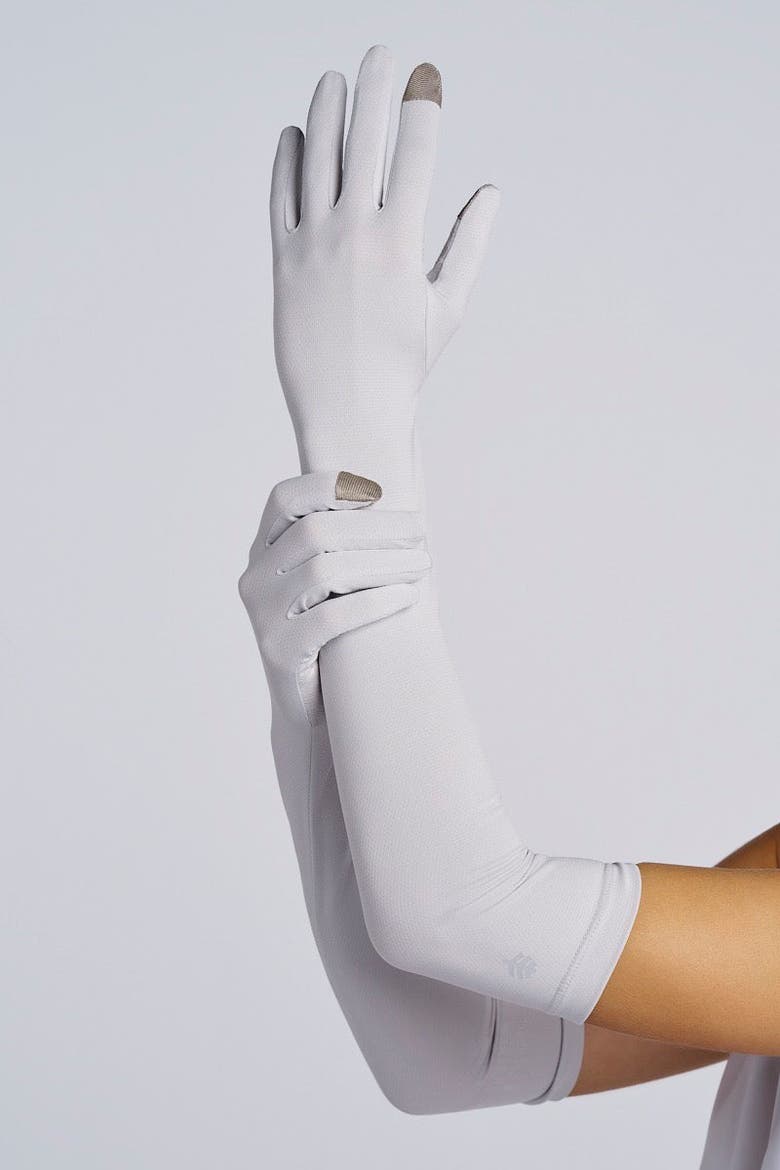 Culebra Long Full Finger UV Sun Gloves, UPF 50+ Sun Protection, Alternate, color, Sleek Grey