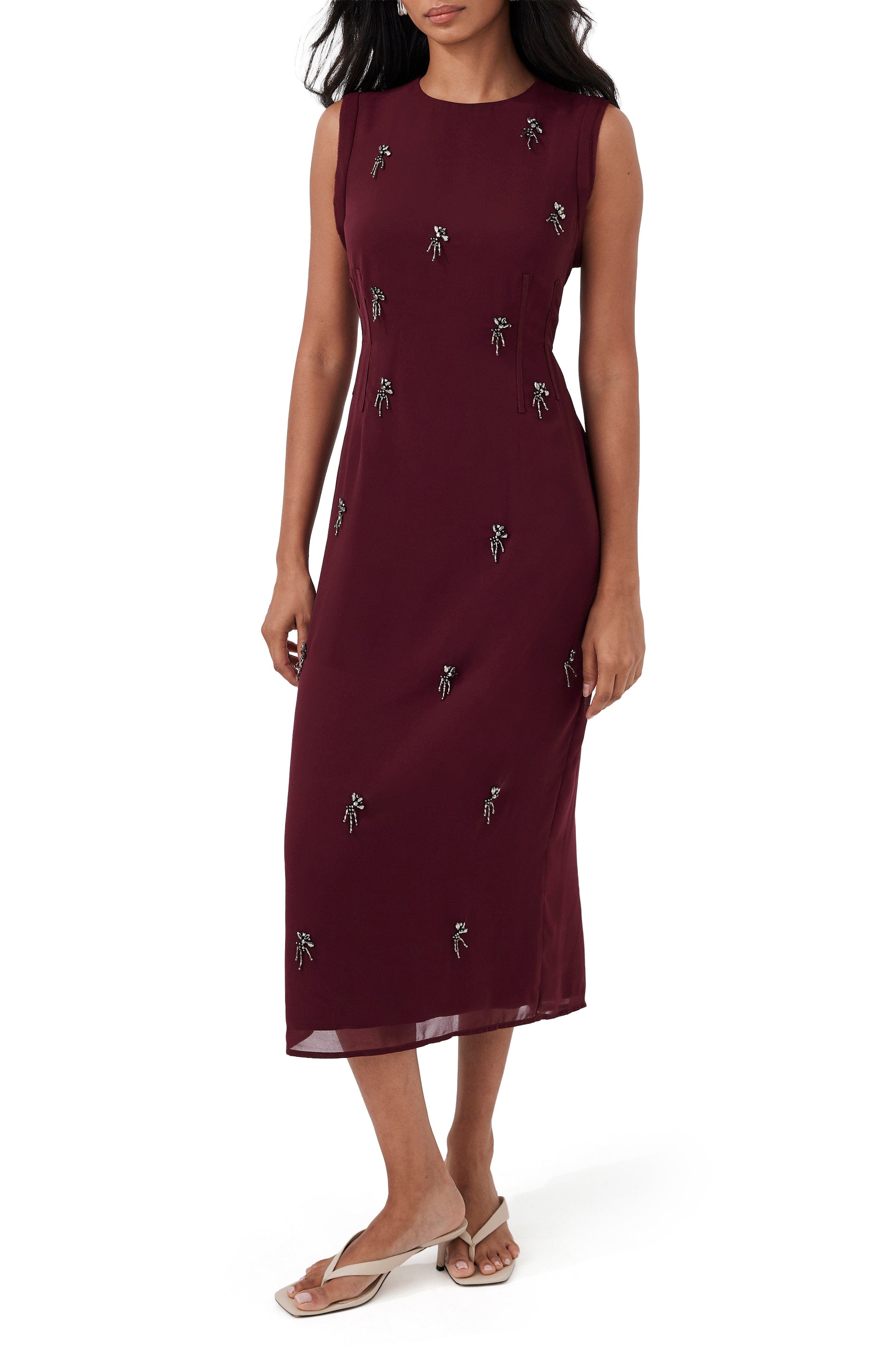 Diamante Midi Dress