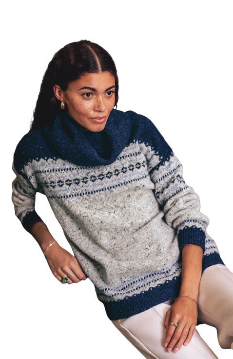Donegal Oversized Turtleneck Sweater