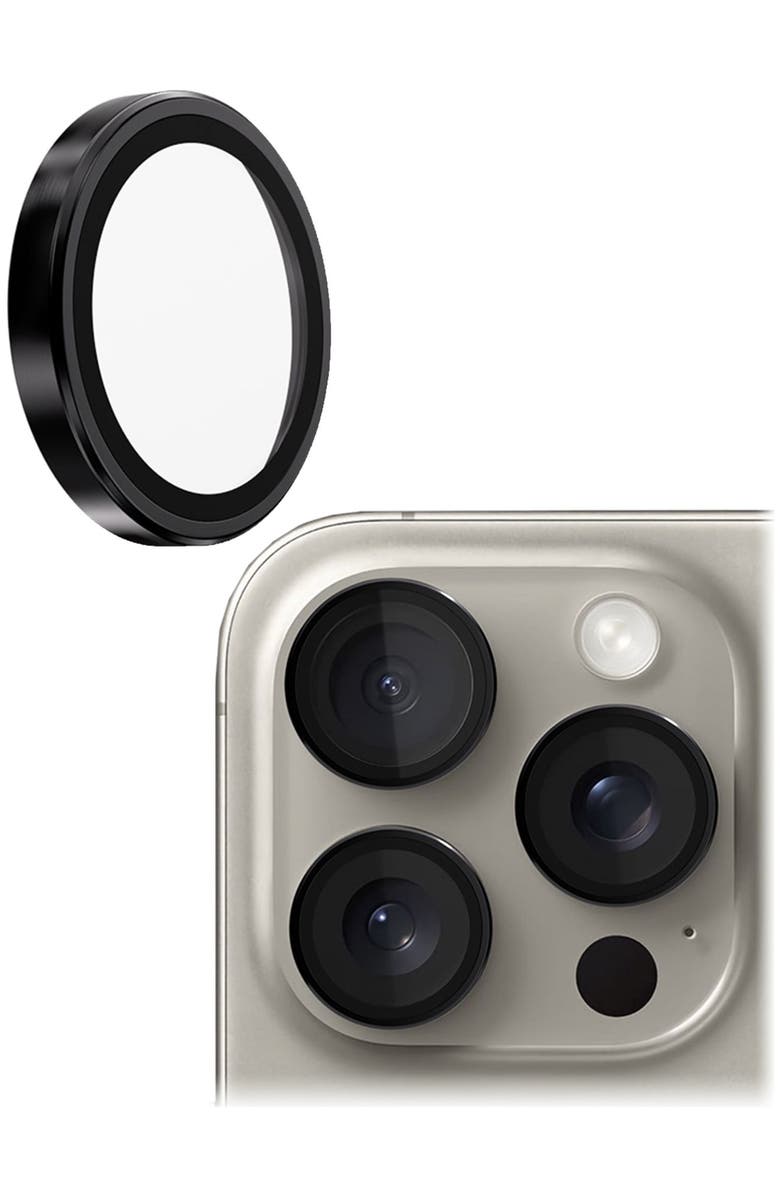 Gadget Guard Camera Lens Protector for Apple iPhone 16 Pro, Alternate, color, Black