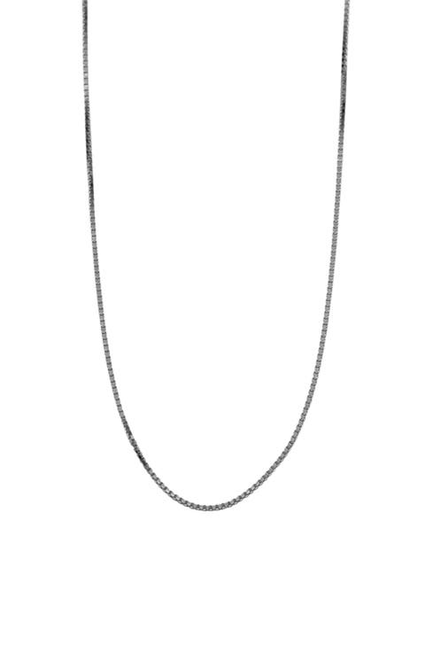 Men's Sterling Silver Box Chain