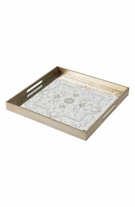 A & B Home Square Decorative Tray