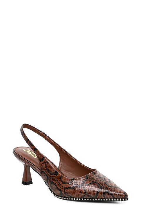 Pointed Toe Slingback Pump
