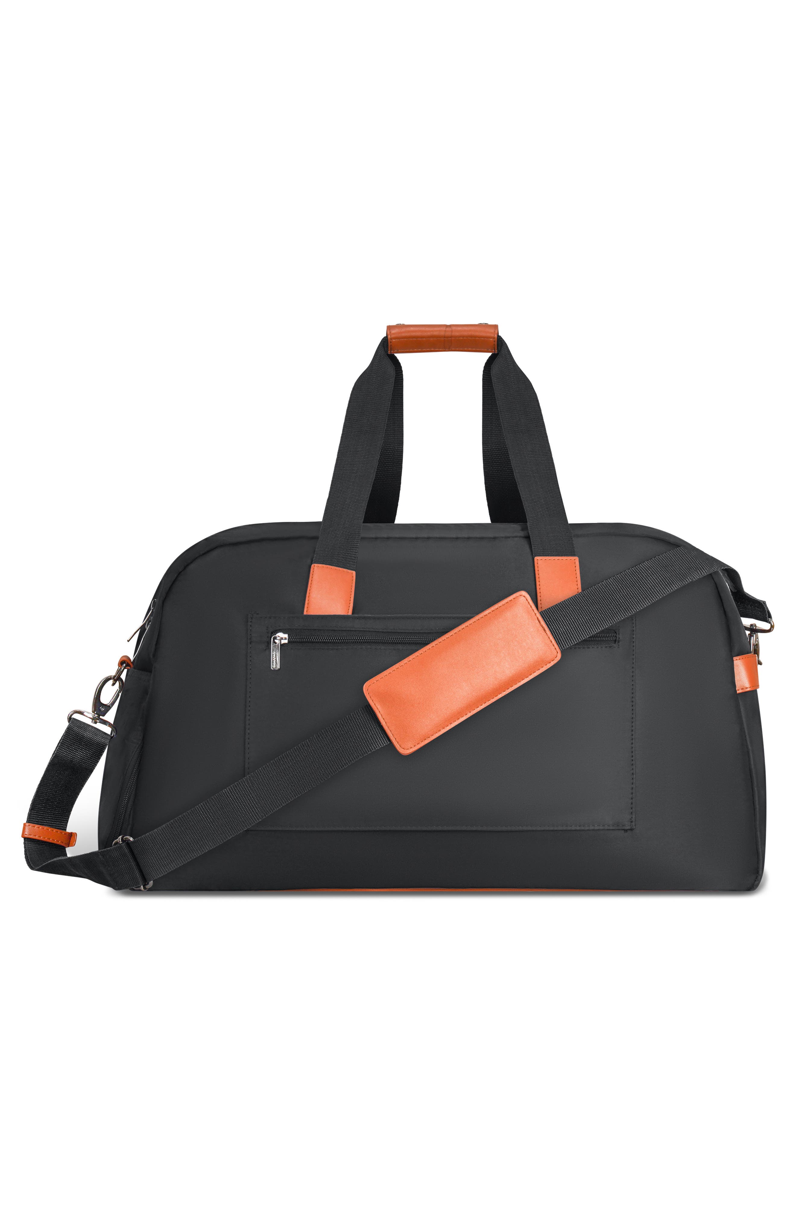 CHAMPS Water Resistant Nylon Duffle Bag, Alternate, color, Black