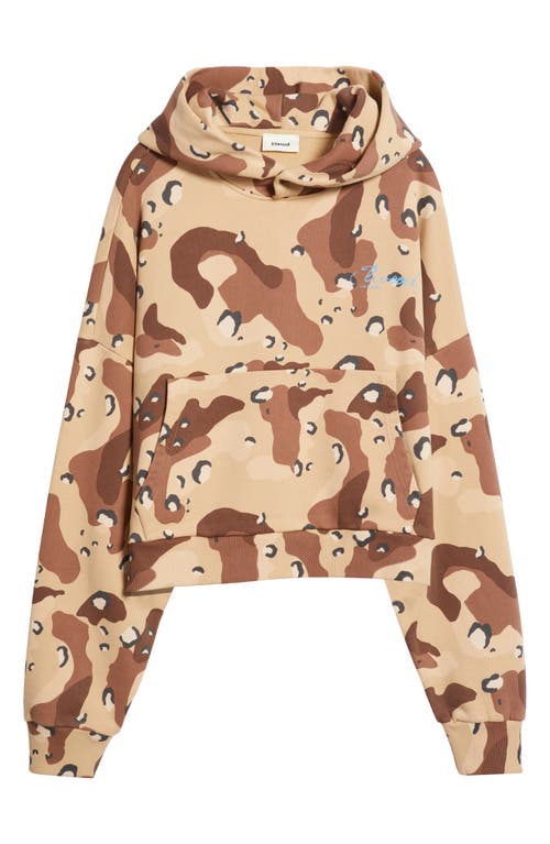 Elwood Rectangle Hoodie In Brown