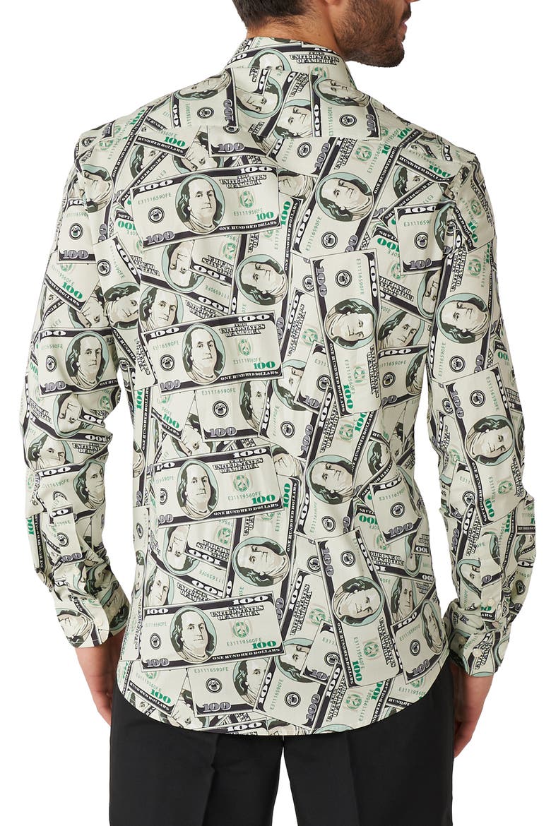 Cashanova Stretch Button-Up Shirt, Alternate, color, CREAM MULTI