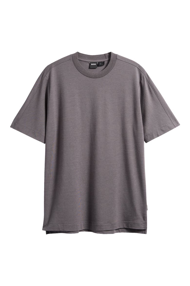 Taut Crewneck Top, Alternate, color, MEDIUM GREY