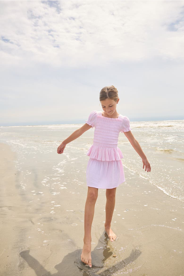 Kids' Isla Skirt, Alternate, color, Jaipur Pink