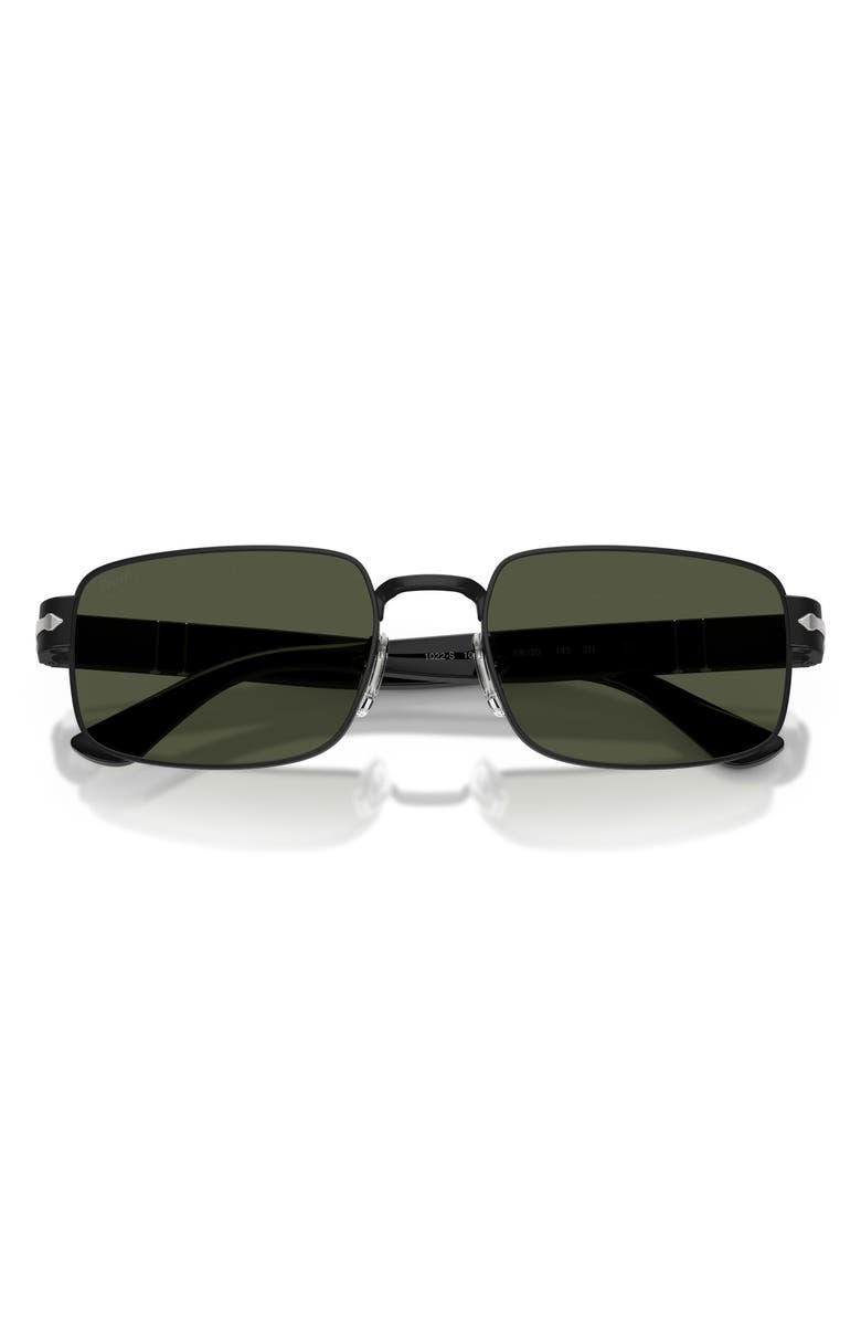 Persol 58mm Pillow Sunglasses, Alternate, color, Black / Green
