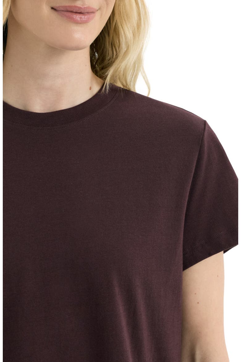 Organic Cotton Softspun Essential Crewneck Tee, Alternate, color, Plum
